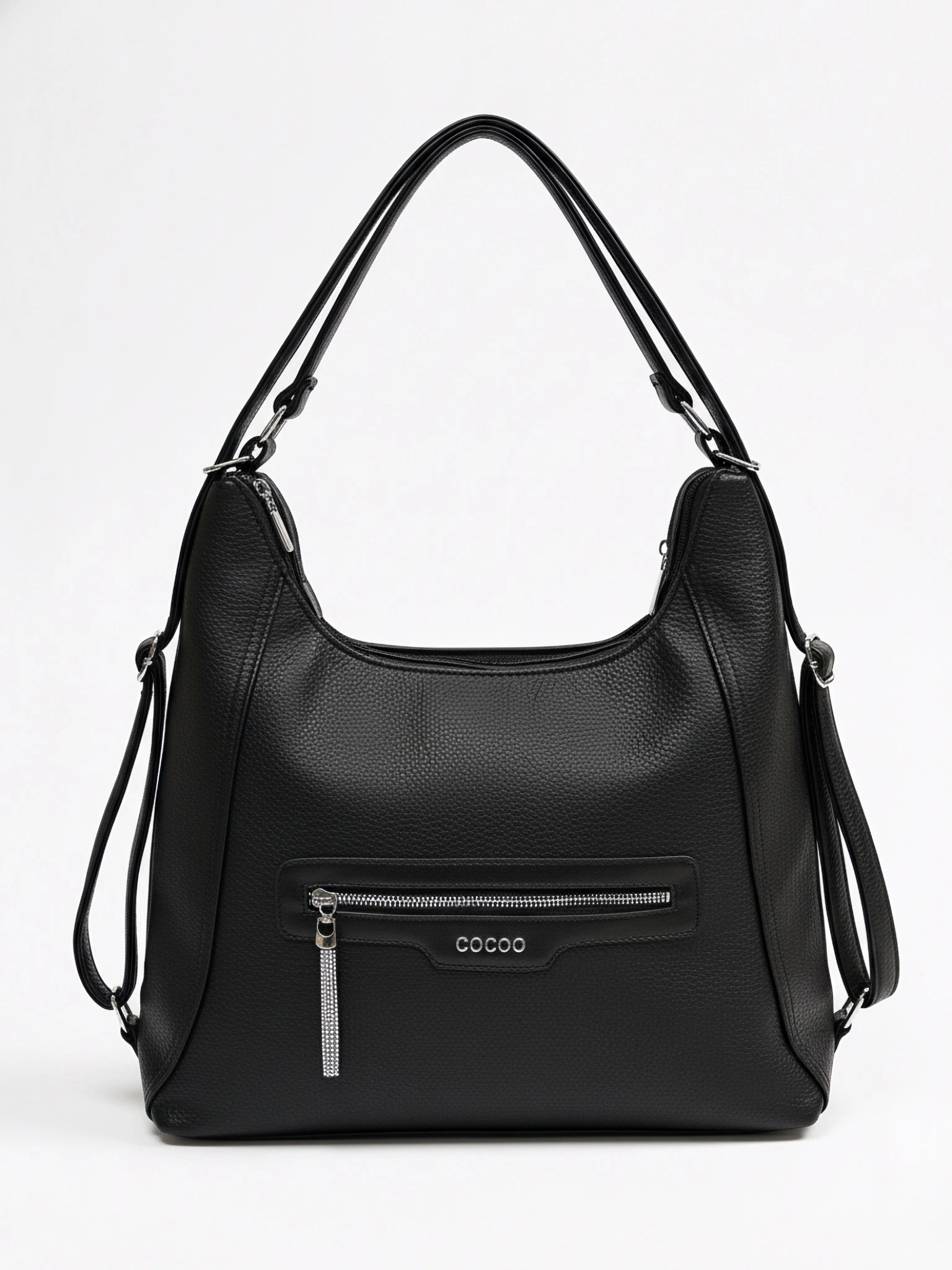 Сумка-шоппер  с декоративным пуллером со стразами в ассортименте